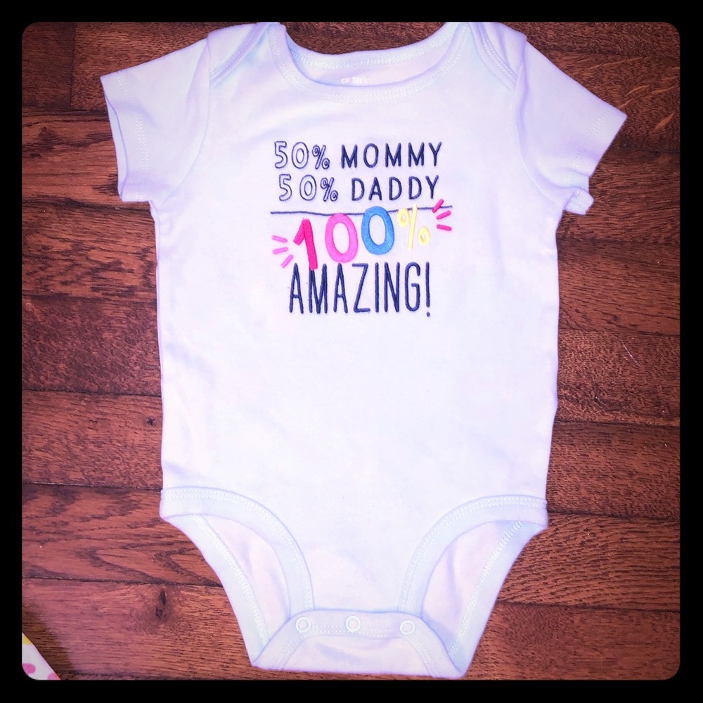 Carter’s ‘50% Mommy 50% Daddy 💯 Amazing’ bodysuit